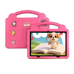 10.1-inch, learning and entertainment all-in-one machine, Android Wifi Tablet, 4GB RAM+32GB ROM, anti drop shell, IWAWA software, no adapter, free toys, Suitable as a holiday gift，blue/pink/orange/green