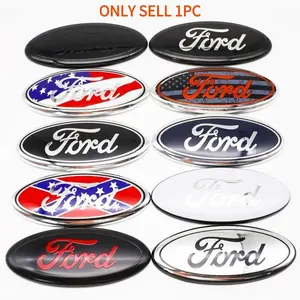 Front & Back Exterior Emblem for Ford 175mm | Universal Fit for Sedan, SUV & Truck | Compatible with F-Series, Expedition, Fiesta, EcoSport | Vehicle Decoration