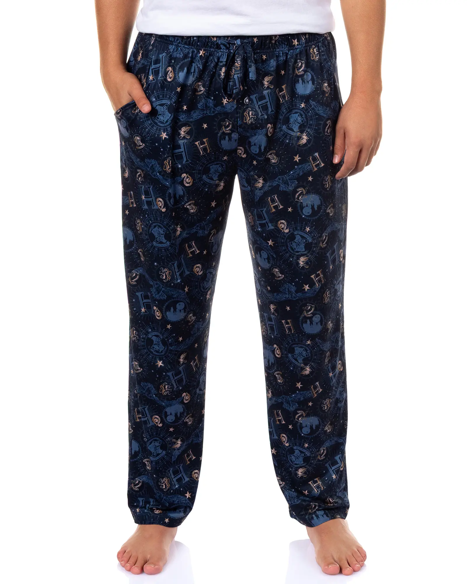 Harry Potter Pajama Pants Hogwarts Houses Astronomy Class Sleep Lounge Bottoms