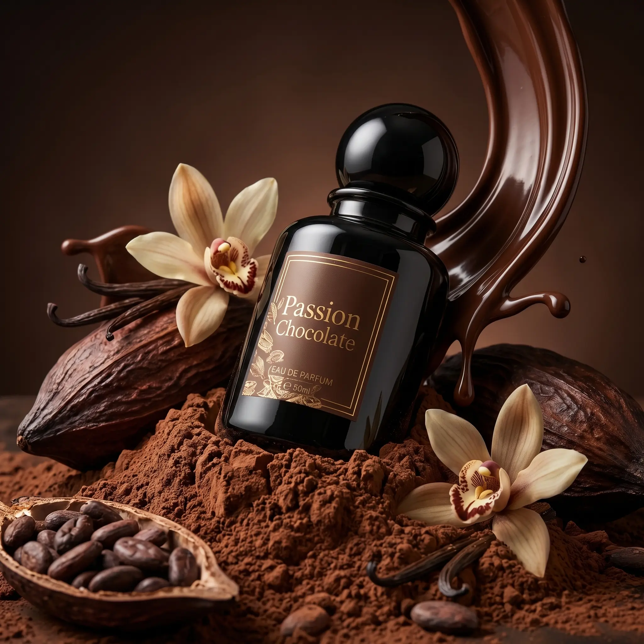 Women’s Long-Lasting Gourmand Perfume, 50ml (1.7 fl oz), Sweet Accord Blended with Dark Chocolate, Vanilla, Coffee, Caramel & Amber Notes, Single-Bottle Summer Vibes Gift Scent  , Perfumes For Women, Vanilla Scents