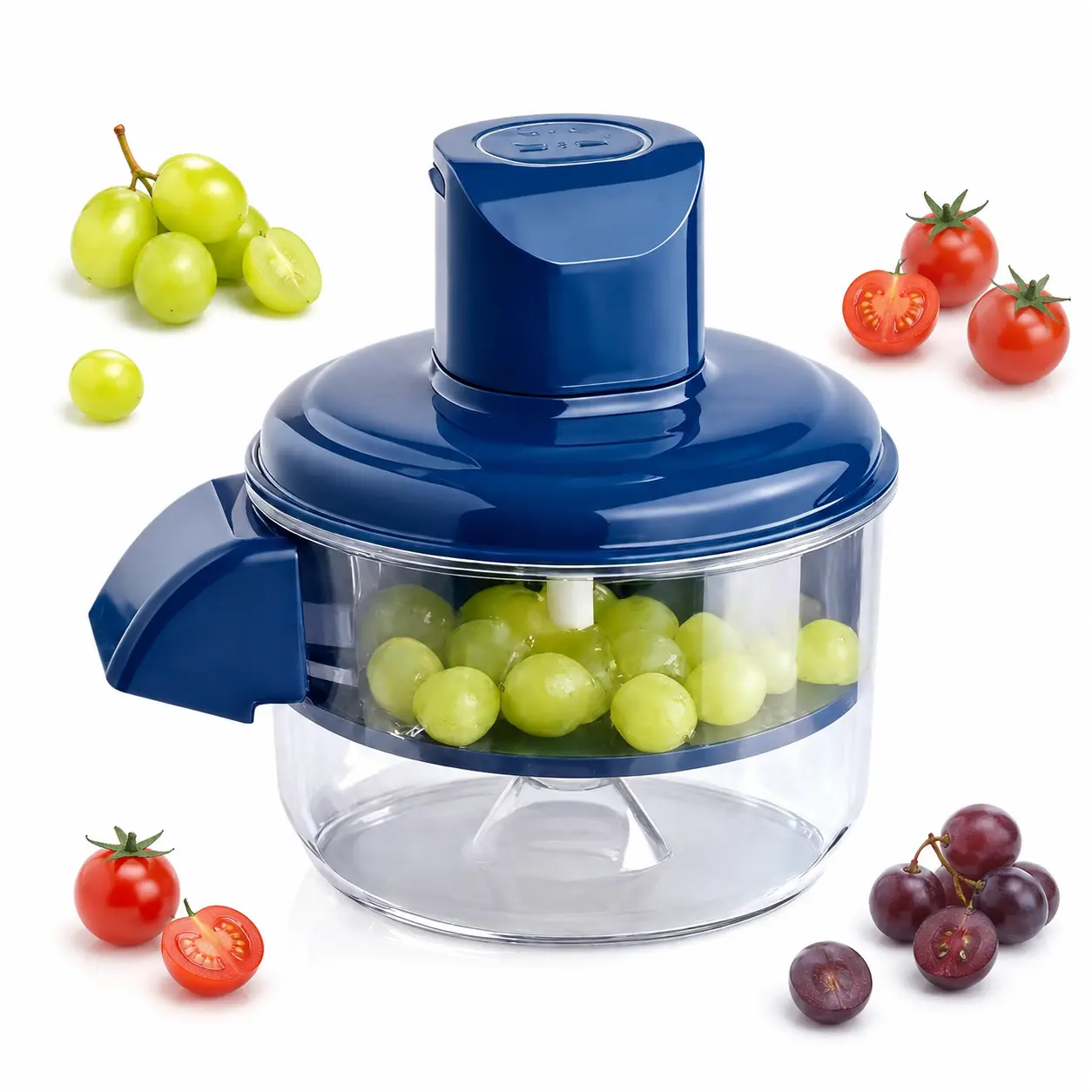 Automatic Electric Grape Peeler, Hands-Free One-Button Fruit Skin Remover for Grapes, Cherry Tomatoes & Small Fruits, BPA-Free Easy Clean Kitchen Gadget, Perfect for Drinks, Desserts & Meal Prep