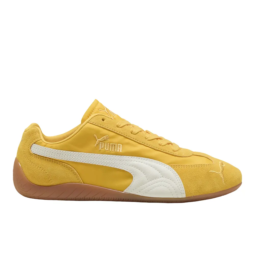 PUMA Mens Speedcat Nylon Lace Up Sneakers Shoes Casual - Yellow
