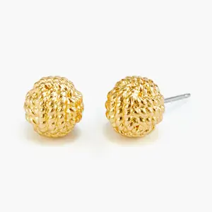 Parker Knot Earrings in Gold by Brook and York