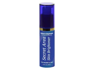 Nature's Replenish Secret Area Skin Brightener Gel - Daily Use Brightening Serum for Bikini Underarms Thighs Knees - Safe Acid Free Subtle Effect