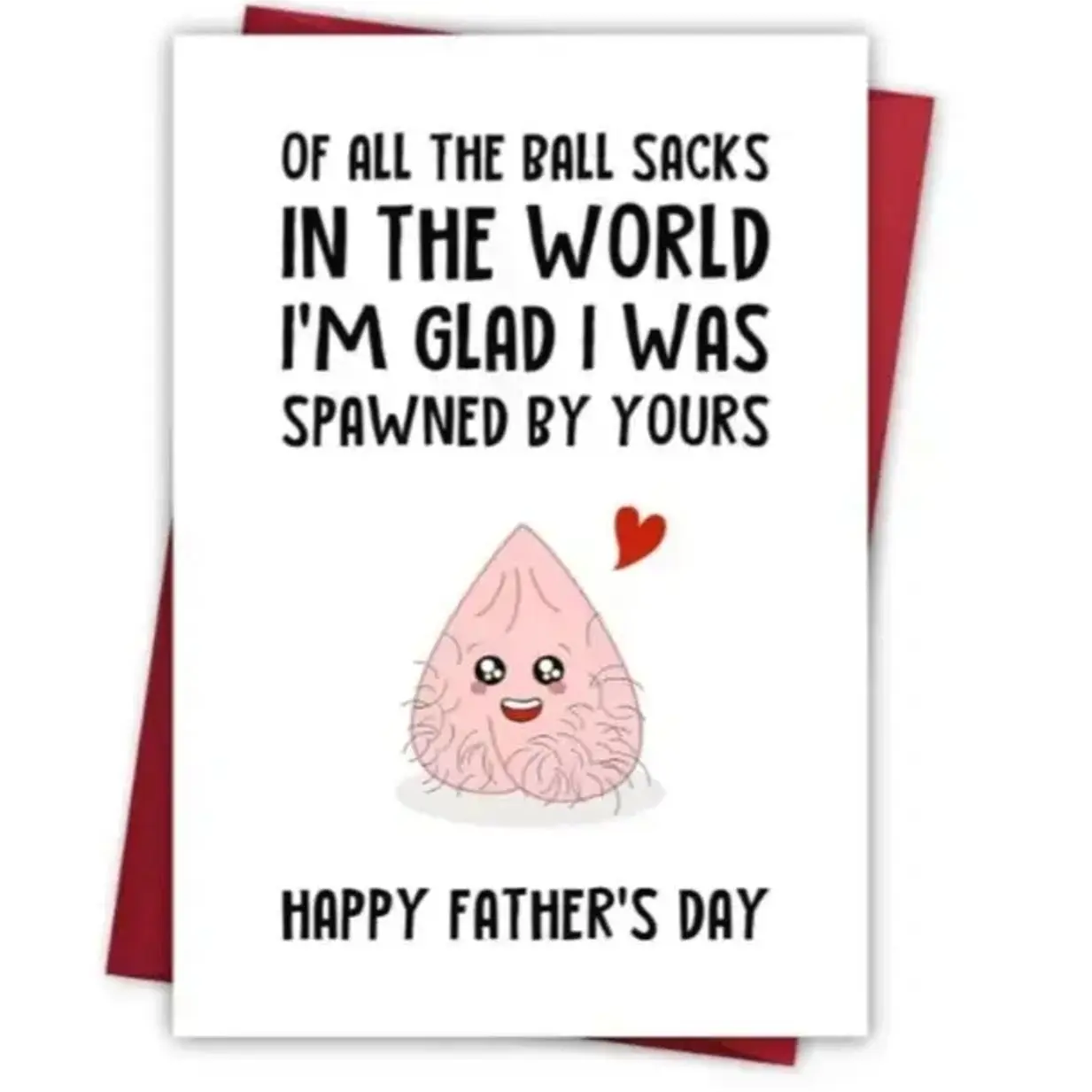 Funny Ball Sack Card