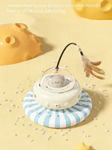 Automatic Obstacle Avoidance Cat Toy, 1 Piece USB Rechargeable Interactive Cat Toy, Automatic Rotating Silent Design Cat Teaser Toy, Automatic Rolling Ball, Pet Supplies