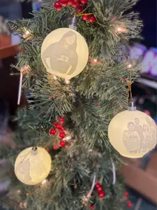Custom 3D Printed Christmas Ornaments, custom ornament, photo ornament