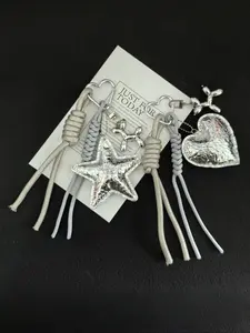 Y2K Bag Charm Keychain, Woven Fabric Pendant for All Seasons, Perfect Gift for Birthdays, Holidays, Back-To-School Season, Trendy Cute Keychain for Bags