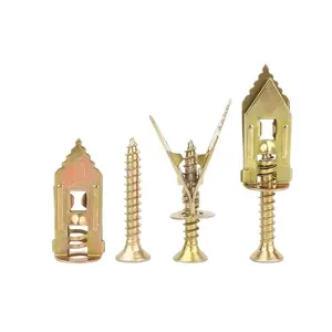 52-Piece Self-Drilling Expanding Screws Set, Ideal for Gypsum Board & Fiber Cement Board, Strong Expansion, Stable Fixing, Home Installation, Expansion Bolts, Anchor Screws