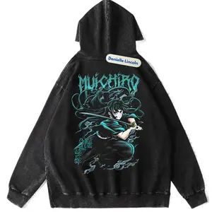 Muichiro Graphic Anime Hoodies, Demon Slayer Hoodie Gift For Fan Manga, Gift For Men, Gift For Women, Crew Neck T-shirt, Trending T-shirt