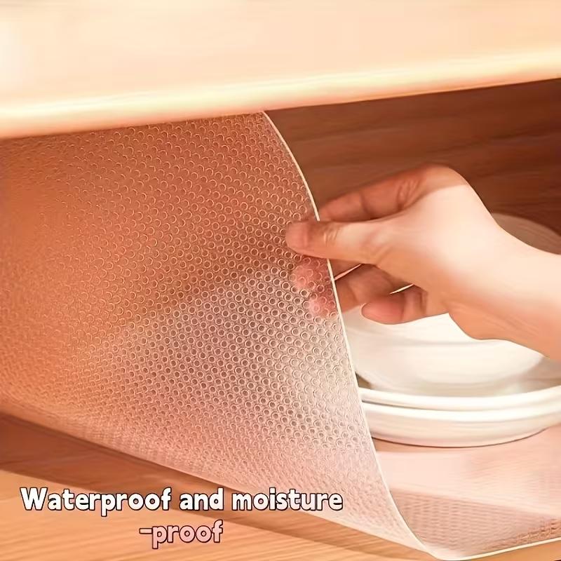 1 roll of white washable, oil-resistant, non-slip drawer liner, suitable for cabinets, drawers, and shoe cabinets