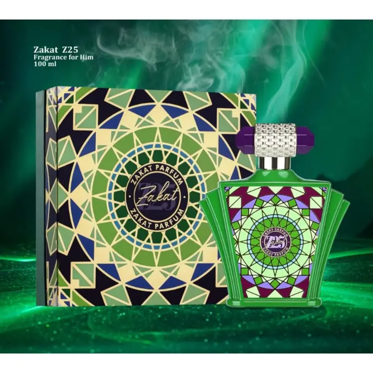 Zakat Z25 Eau de Parfum Unisex 3.4oz Bold Arabian Perfume Earthy Woody Scent long lasting perfume Edp Liquid Colognes