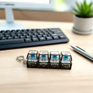 LED Mini Keyboard Keychain – Mechanical Style Stress Relief Toy