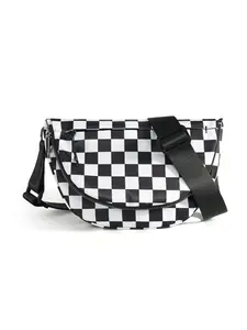Fashionable Plaid Pattern Fanny Pack, Checkered Fanny Pack, Casual Versatile Zipper Sling Bag for Women, Casual Bum Bag, Casual Waist Bag, Trendy All-match Sling Bag for Daily Use