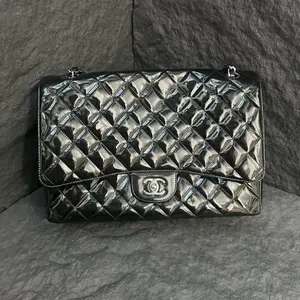 Pre-owned CHANEL Black CC Classic Single Flap Maxi Bag