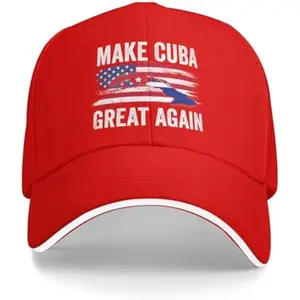 Make Cuba Great Again hat Cuban Flag Baseball Cap Pink