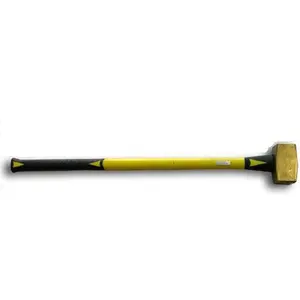 212 MAIN 10 Lb. Brass Alloy Hammer, Corrosion-Resist, 34 In. Fiberglass Grip Handle, Safe Strikes (Model ABC10BF)