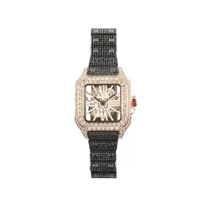 Brandt Black/Rose Gold Bling Watch