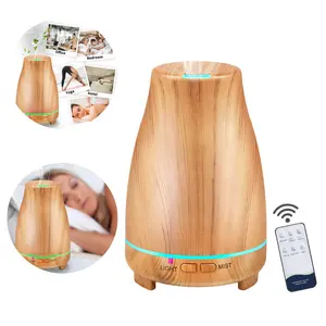 200ml essential oil diffuser (with remote control), cold mist humidifier, with 7 types of LED lights, automatic shutdown when no water, suitable for home, office desk, bedroom and yoga studio, perfect gift for family and friends