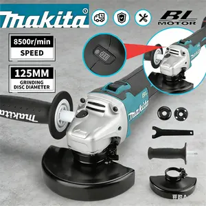 Makita DGA504 Brushless 125mm Angle Grinder, Cutting and Grinding for Metal Fabrication and Construction, Automatic Torque Drive Tool with XPT Protection