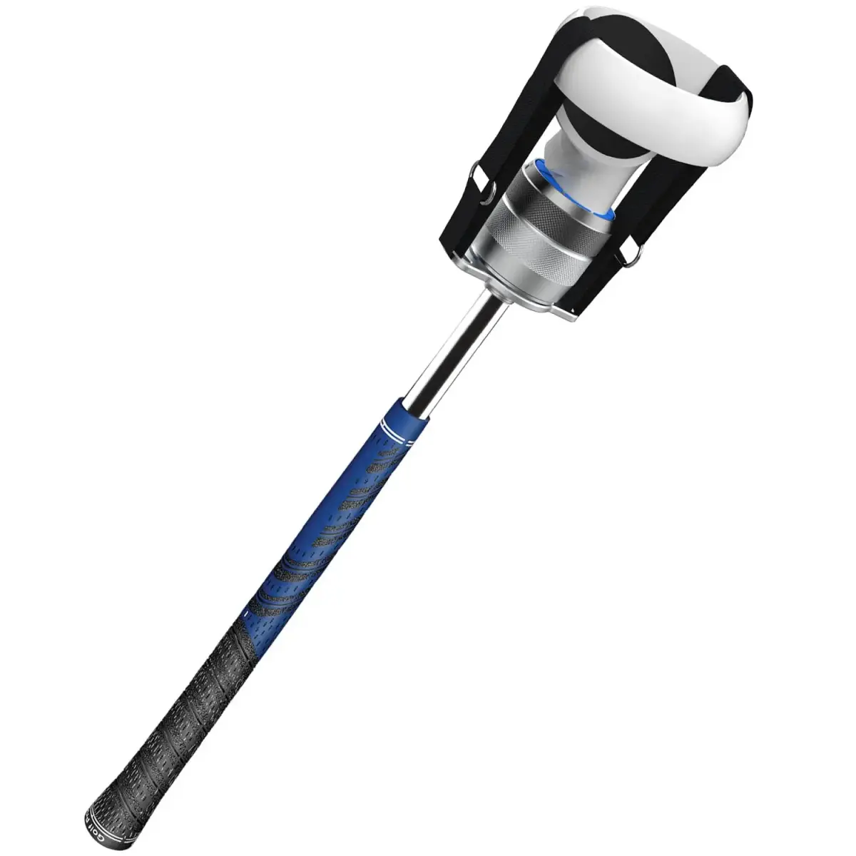 VR Golf Club Handle for Oculus 2, Aluminum Golf Club Attachment Compatible with Oculus Meta 2, with 1: 1 Sleeve and Realistic Rubber, Non-Weighted