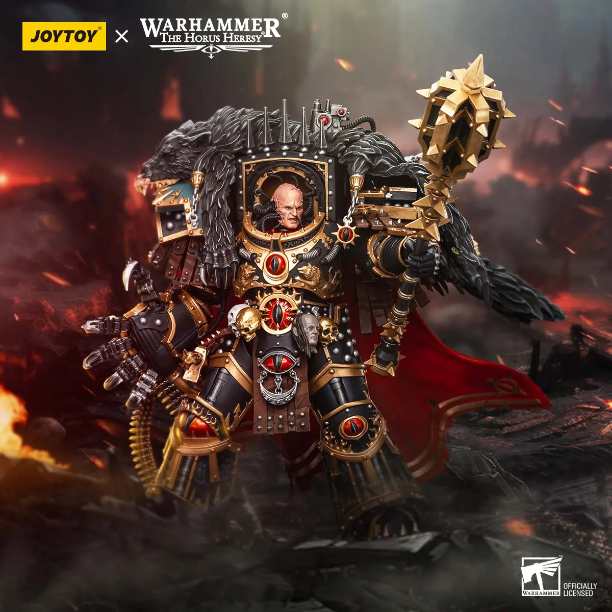 JOYTOY Warhammer "The Horus Heresy" 1/18 Action Figures Anime 20.2cm Sons of Horus Warmaster Horus Primarch of the XVIth Legion Model Toys
