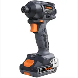 DOVAMAN TITANCE X7 20V Max Cordless Impact Driver, Compact 1/4'' Hex Brushless Driver Kit with 1,770 In-lbs Torque, Battery and Charger Included, Electric Driver for Heavy-Duty Repairs