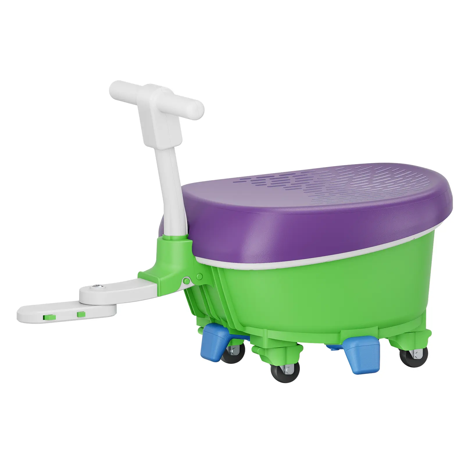 FanttikRide N10 Trailer for N10 Ultra+/Pro/Classic Wiggle Car | Large Storage Space, 360° Silent Universal Wheels, 4 Anti-Tipping Support Feet, No Battery, 66 Lbs, Kids Car for Ages 3+