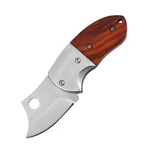 Wooden Axe Knife, New Folding Multi-Function Keychain Knife, Stainless Steel Portable Fruit Knife, Durable Outdoor Camping Tool, Outdoor Camping Knives