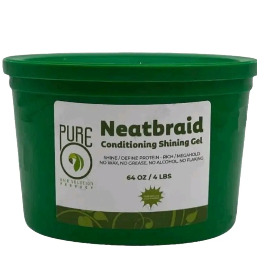Pure O Natural Neatbraid Beauty Professional Conditioning Shining Gel 64.oz / 4 LBS