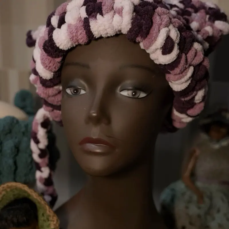 Handmade Crochet Hat for Winter, Warm Knit Beanie for Adults