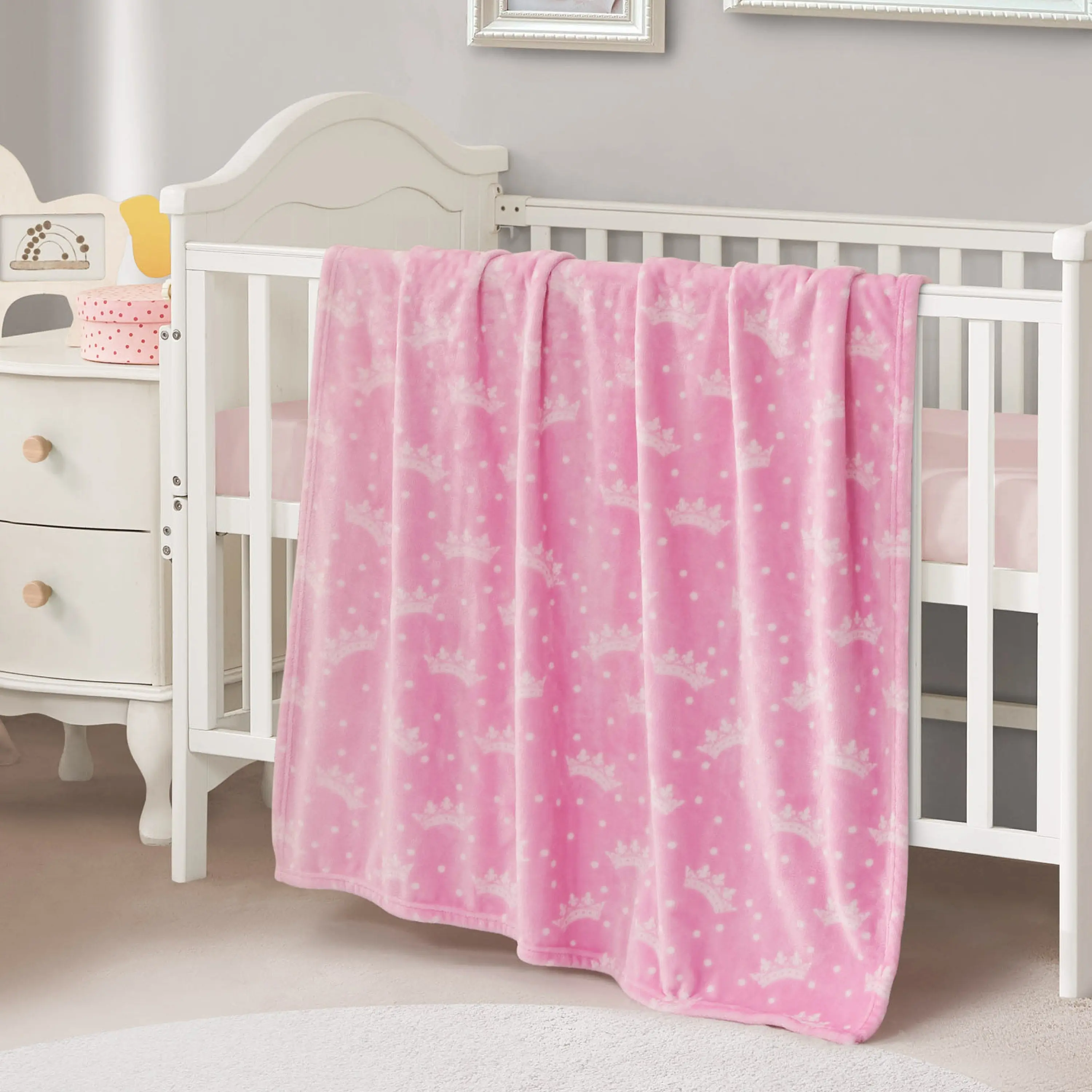 Juicy Couture Plush Baby Throw Blanket