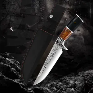 Outdoor Knife‌,Premium Steel Knife,Ergonomic Grip,Knife with Sheath,Adventure Essential Gear,‌For Camping & Hiking,Fishing & BBQ,Christmas