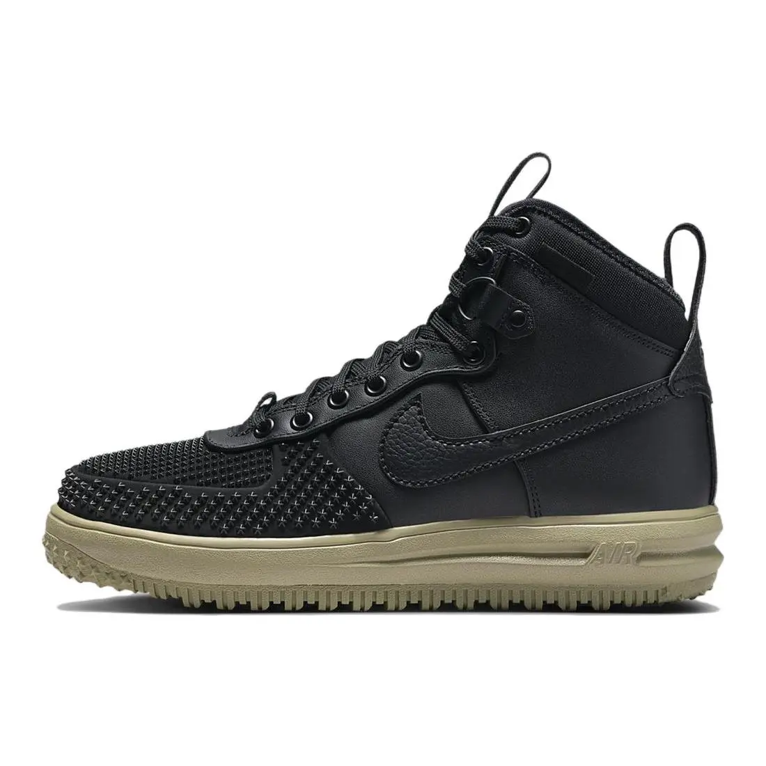 Nike Air Force 1 Duckboot Black Neutral Olive High Top Men's DZ5320-001