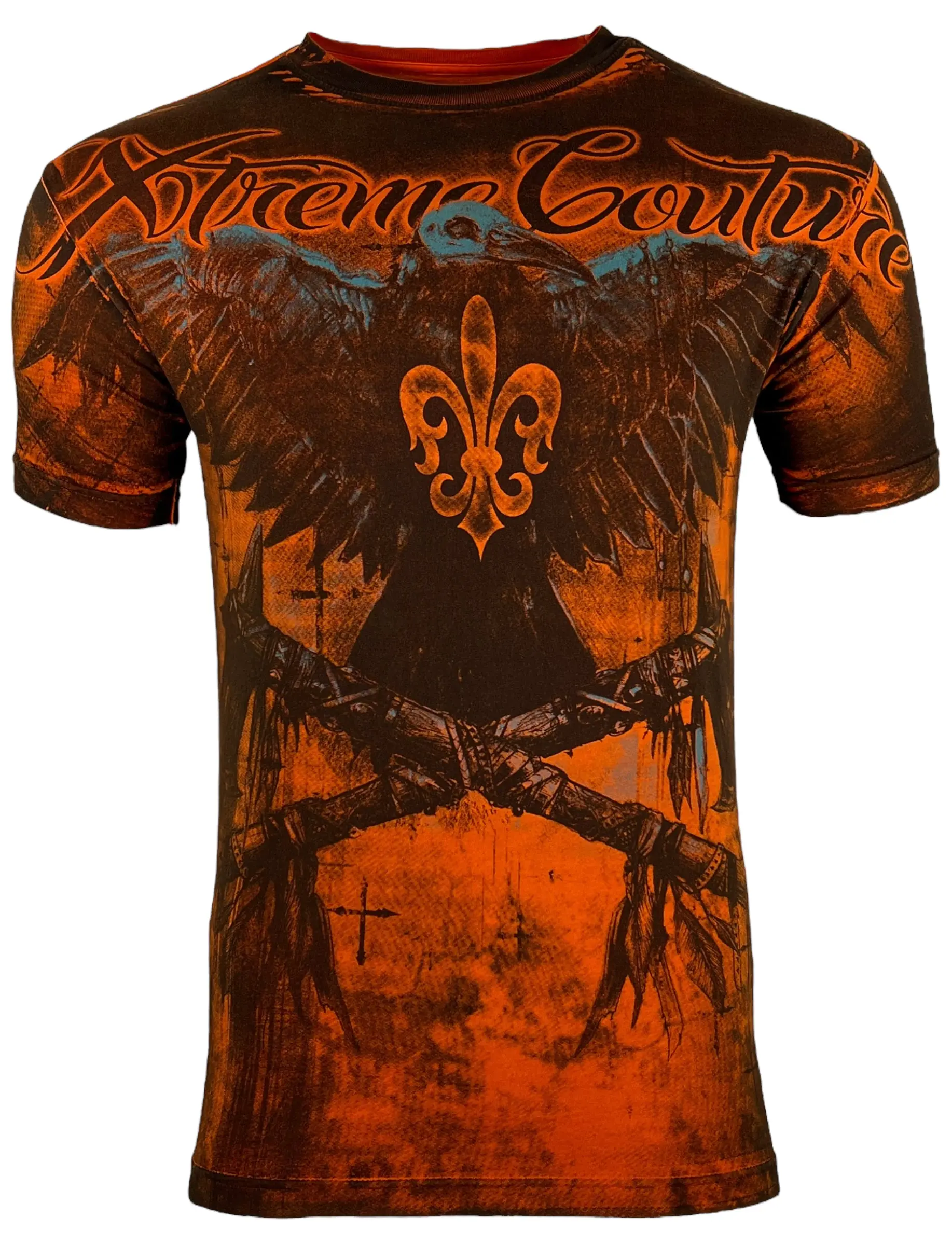 Xtreme Couture Men's Darkside Graphic Tshirt, 100% Cotton Crew Neck Streetwear Top for 90s Grunge Teenage Dirtbag Aesthetic, Print, Round Neck