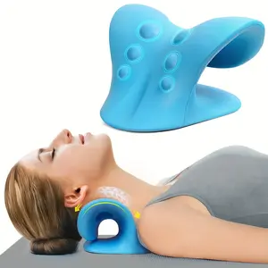 Neck and Shoulder Relaxer with Cervical Spine Correction - Lightweight Ergonomic Design, Foam Material, Hand Wash Only for Posture Support & Muscle Relaxation, Neck Pillow, Posture Improvement, Modern Pillow, Durable Pillow