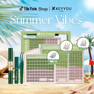 KEYYOU Aurora Muse DIY Lashes Clusters With Invisible Band  Waterproof Long-Lasting | Natural Daily | Festival Lash Extension 8-16MIX Mascara Alternative Lash   #DealsForYouDays