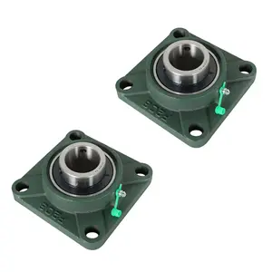 UCF 208-24 Pillow Block Flange Bearing Solid 1-1/2" Bore 4 Bolt 2 Pcs