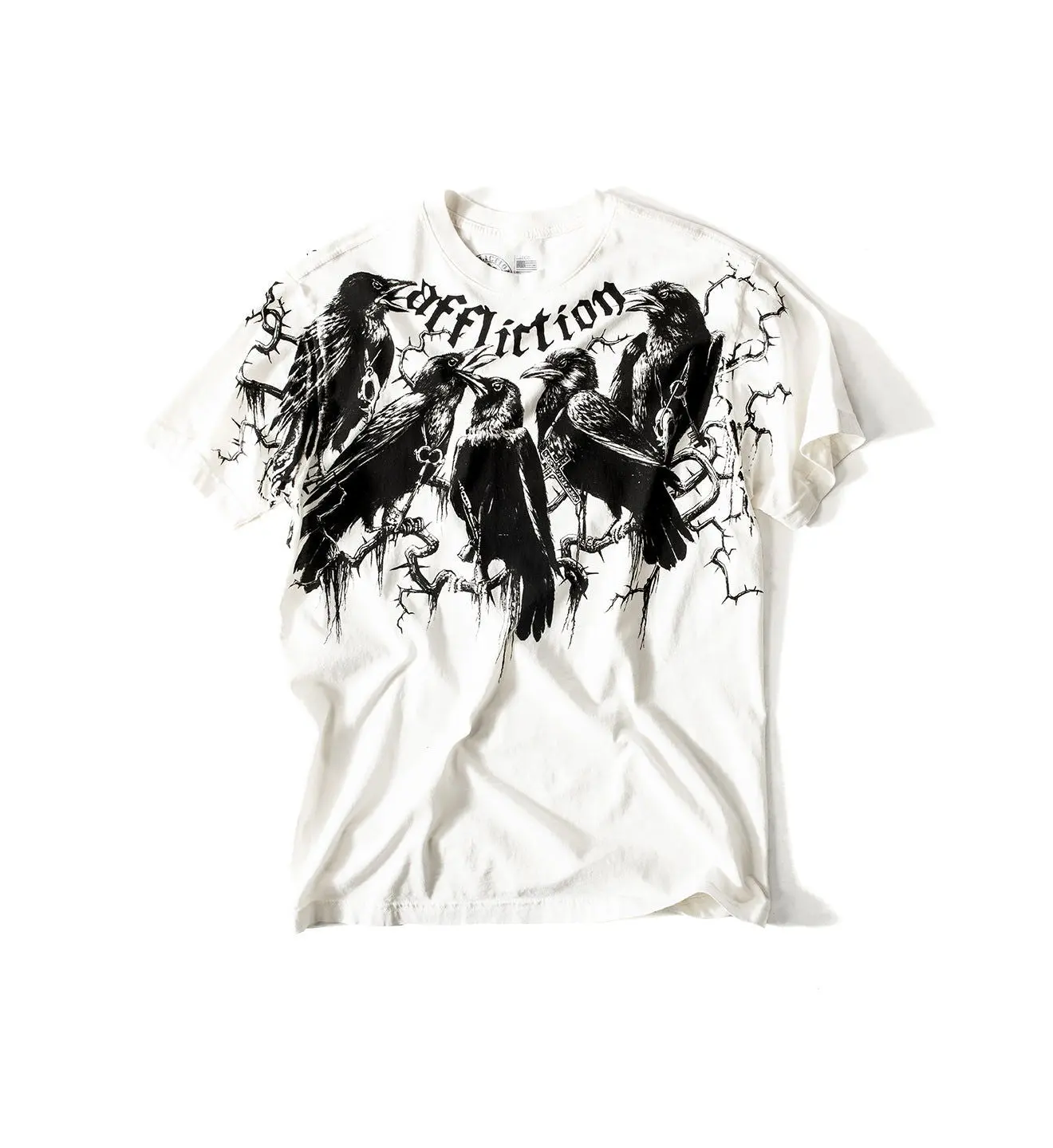 Affliction Men's T-shirt Crows