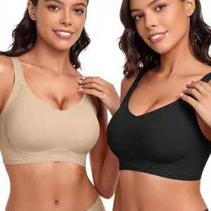 SereneFit Women's Jelly Wireless Bra | Comfortable No Underwire Padded Bralette | Full Coverage Everyday T-Shirt Bra for Yoga Lounge, Summer Vibes S-3XL