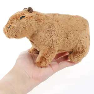 Capybara Design Plush Toy, Soft Stuffed Animal, 1 Count Cartoon Animal Design Stuffed Toys for Kids, Plush Decoration Craft for Home Gift, Home Decor, Cuddly Stuffed Animal
