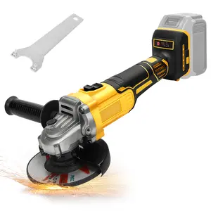 QUEP Angle Grinder 4-1/2" Brushless for Dewalt 20V Battery(Tool Only), 6 Variable Speed Power Grinder, Cordless Angle Grinder Power Tools For Cutting Grinding Polishing