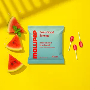 ️Mollipop Feel-Good Lollipops – Watermelon Bombshell | Vibrant Botanicals with Collagen, Electrolytes & Vitamins