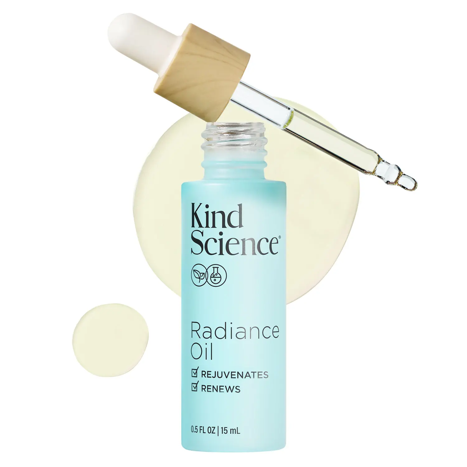 Radiance Face Oil - Hydrating with Vitamin E, C & A, Bakuchiol, Jojoba & Moringa Oil - Anti Aging to Give Skin a Fresh, Dewy Look - Vegan, Paraben Free, Cruelty Free, 0.5 fl oz