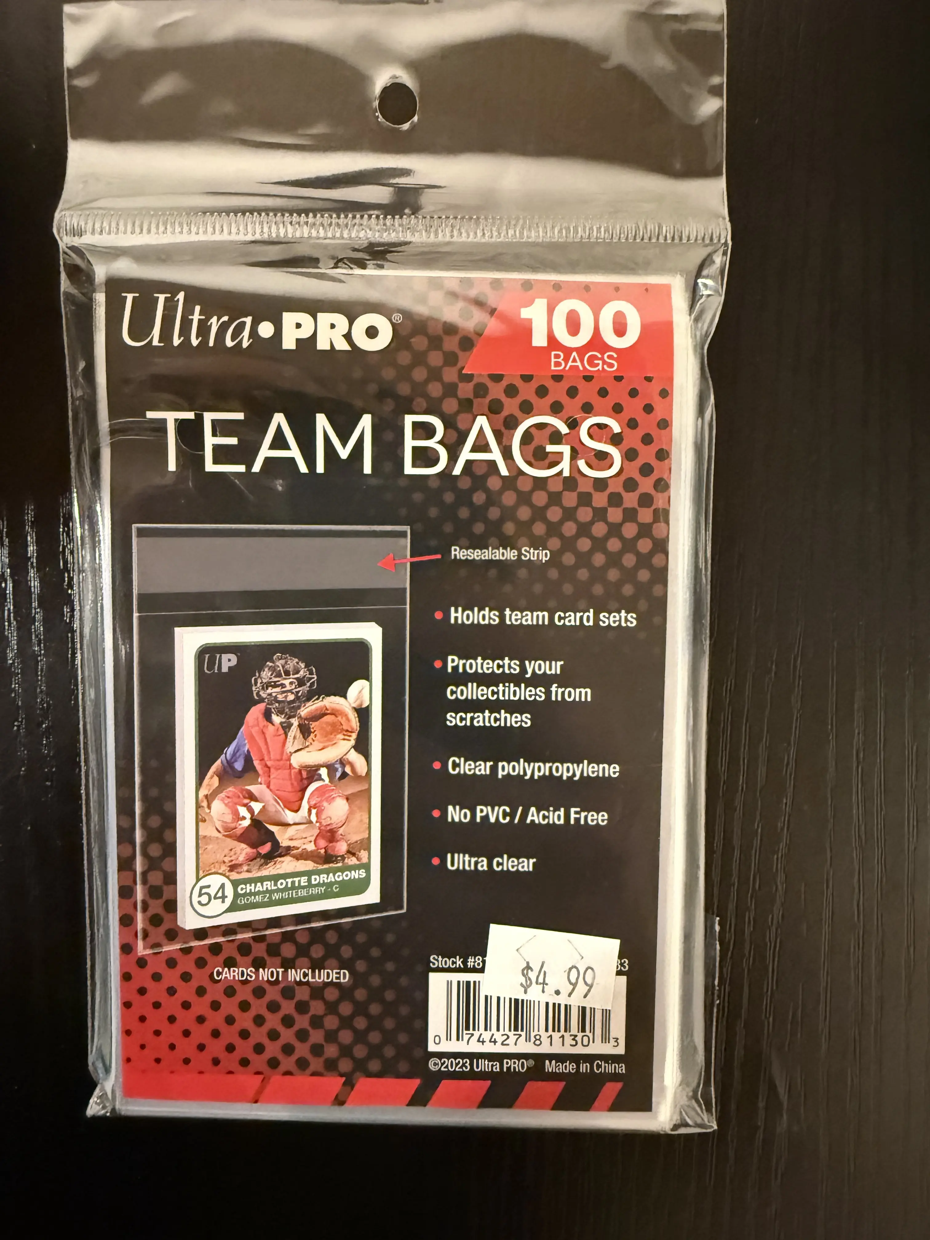 Team Bags Card Sleeves Team Bags Card Sleeves