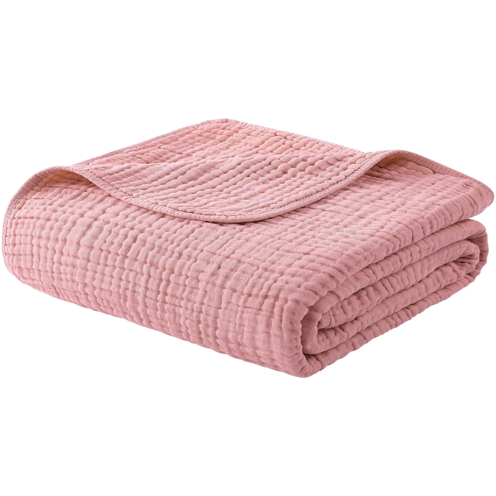 Yoofoss Throw Blanket 100% Natural Muslin Cotton Soft and Comfortable for Home Decor