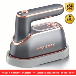 A PLUS MAX 2-in-1 Steam Iron & Clothes Steamer - Handheld Portable Garment Wrinkle Remover, Fast Heat-Up, Large Soleplate, 150ml Water Tank - Lightweight for Home, Travel, Christmas gifts New Year's gift