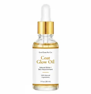 EverClean Pet Co. Coat Glow Oil for Pets, Natural Shine and Skin Nourishment, 100% Natural Ingredients, 1 fl oz