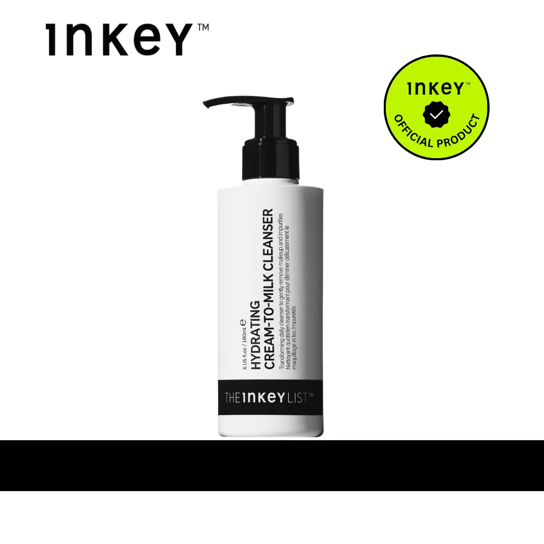 [The INKEY List] Hydrating Milky Cleanser - Gentle & Effective Makeup Remover with Rice Milk & Hyaluronic Acid for 24-Hour Hydration