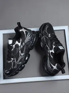 High-Quality Sneakers For Men's Casual Shoes, Comfortable Sporty Design, Outdoor Leisure Footwear, All-Season Textile Upper Material